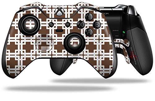 Boxed Chocolate Brown - Decal Style Skin fits Microsoft XBOX One ELITE Wireless Controller -CONTROLLER NOT INCLUDED-
