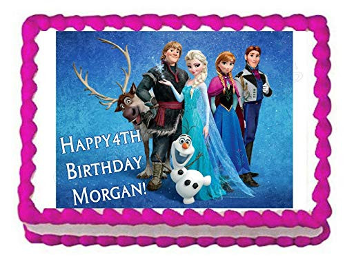 Frozen Edible Cake Image Cake Topper