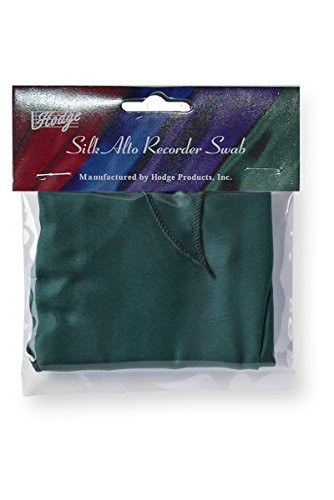 Hodge Silk Alto Recorder Swab - Green