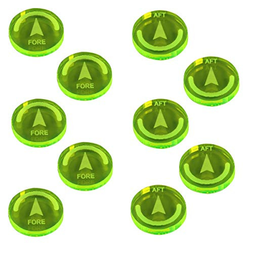 LITKO Space Fighter 2nd Edition Reinforce Tokens Fluorescent Green -10-