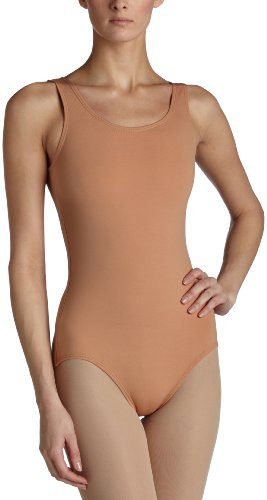 Capezio Womens Team Basic Tank Leotard Light Suntan Medium