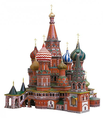 Clever Paper Innovative 3D-Puzzles - St. Basil's Cathedral (Moscow, Russia) - Historical Buildings Series by