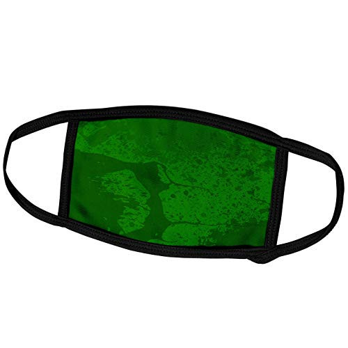 3dRose Yves Creations Abstract - Abstract Green Splatter - Face Covers -fc_15473_3-