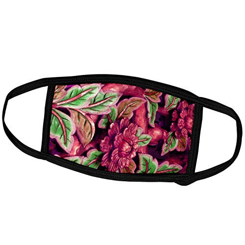 3dRose Yves Creations Abstract - Red and Green Statue - Face Covers -fc_36919_3-