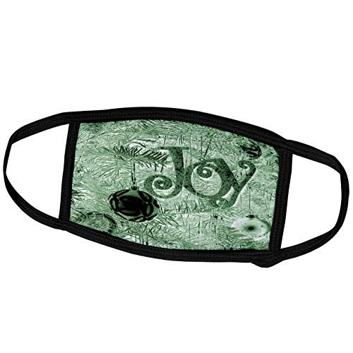 3dRose Green Tree Christmas Joy- Photography- Holidays - Face Covers -fc_40116_3- 3dRose Green Tree Christmas Joy- Photography- Holidays - Face Covers -fc_40116_3-