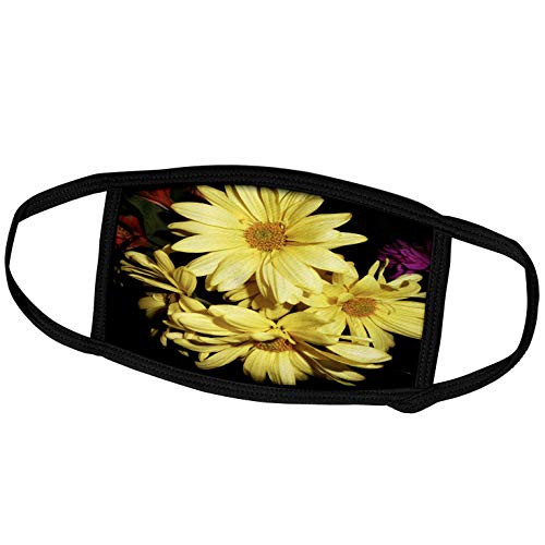 3dRose Bunch of Yellow Daisies is a Photo of a Cluster of Daisy Flowers - Face Covers -fc_211956_2-