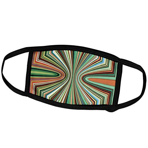 3dRose Abstract - Image of Figure 8 of Green Orange n Blue Lines - Face Covers -fc_256204_2- 3dRose Abstract - Image of Figure 8 of Green Orange n Blue Lines - Face Covers -fc_256204_2-