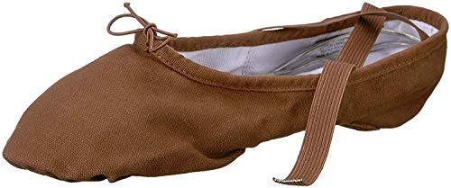 Bloch Womens Pump Split Sole Canvas Ballet Shoe/Slipper Dance Cocoa 5 Narrow