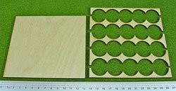 LITKO Rank Tray 5x4 25mm Circle Bases