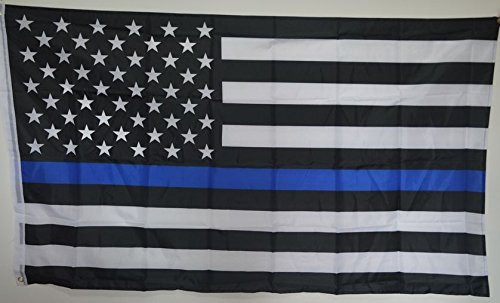 3x5 THIN BLUE LINE Police Respect and Honor Law enforcement flag 3x5 foot