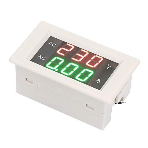 Digital Dual Meter Dual Display Volt Voltmeter Ammeter 0.39 LED Digital 60~300V/0~50A Voltage Sine Wave Current Measurement Meter Amperemeter Voltmeter