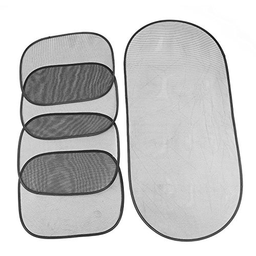 5pcs Top-level 3D photocatalyst net cloth PVC suctions Auto Car Sun Shade Car Styling Sun Visor Car Window Suction Cup Car Curtain Auto Sunshade