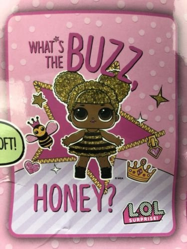 LOL Surprise Plush Throw Queen Bee 46X60"
