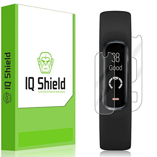 IQ Shield Full Body Skin Compatible with Garmin Vivosmart 4  Plus LiQuidSkin Clear -Full Coverage- Screen Protector HD and Anti-Bubble Film