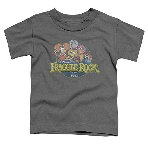 Fraggle Rock - Circle Logo Toddler T-Shirt 2T Gray