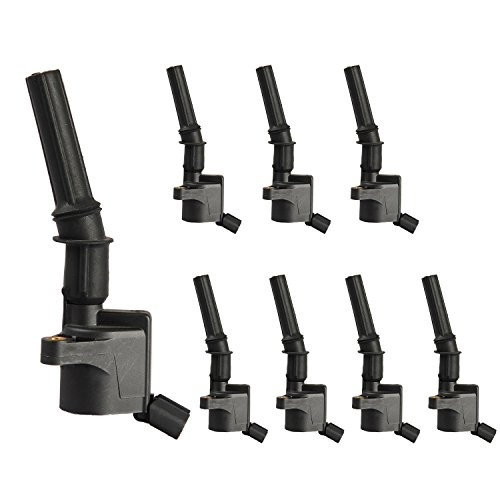 Pack of 8 Curved Boot Ignition Coil for Ford Lincoln Mercury 4.6L 5.4L V8 Compatible with DG508 C1454 C1417 FD503 Pack of 8 Curved Boot Ignition Coil for Ford Lincoln Mercury 4.6L 5.4L V8 Compatible with DG508 C1454 C1417 FD503