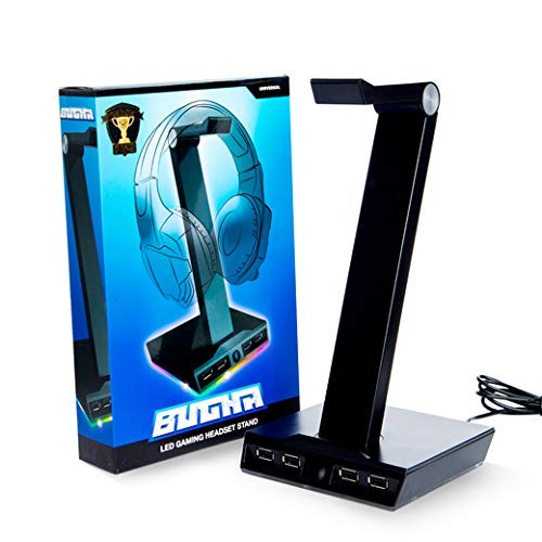 Bugha Exclusive LED Gaming Headset Stand w/ 4 USB Ports