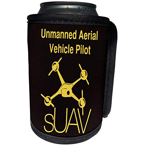 3dRose KIKE CALVO Drone and Unmanned Vehicle Collection - Suav Black and Yellow Drone Unmanned Aerial Vehicle Pilot - Can Cooler Bottle Wrap -cc_179952_1- 3dRose KIKE CALVO Drone and Unmanned Vehicle Collection - Suav Black and Yellow Drone Unmanned Aerial Vehicle Pilot - Can Cooler Bottle Wrap -cc_179952_1-