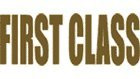 FIRST CLASS Large Self-Inking Stamp -Brown