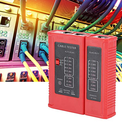 Wire Finder WZ-468 RJ45 and RJ11 Network Cable Tester Ethernet LAN Network Test Tool for Network Collation Line Continuity Checking