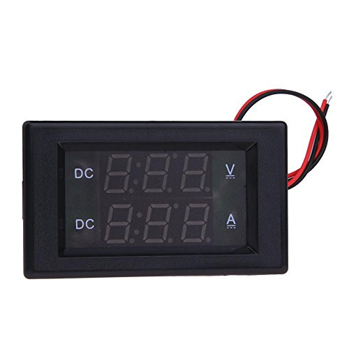ttnight Digital Voltage Current Meter DC 0-300V Voltmeter 20A Ammeter Car LCD Digital Dual Display Monitor