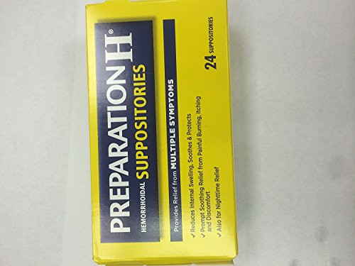 Preparation H Hemorrhoid Suppositories 24 Suppositories