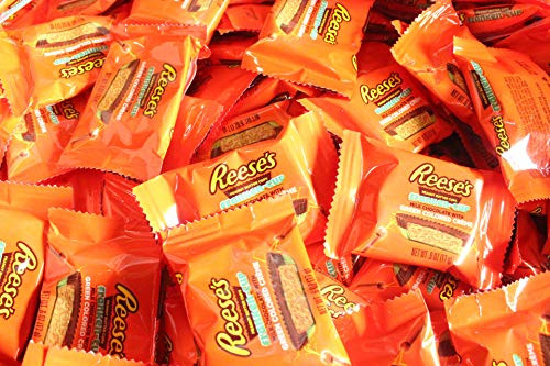 Reeses Halloween Milk Chocolate Peanut Butter Cups Green Colored Creme Franken Cups Snack Size Candy Bulk Pack Of 5 Pounds