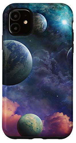 iPhone 11 Outer-Space Galaxy Cosmic Planet Universe Science Gifts Case