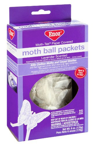 Enoz Lavender Scented Moth Ball Packets 6 oz -Pack of 3-