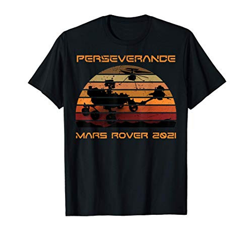 Perseverance Mars Rover 2021 Ingenuity Retro Vintage Gift T-Shirt