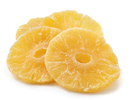 NUTS U.S. - Unsulphured Dried Pineapple Ring Low Sugar No Color Added Natural -2 LBS- NUTS U.S. - Unsulphured Dried Pineapple Ring Low Sugar No Color Added Natural -2 LBS-