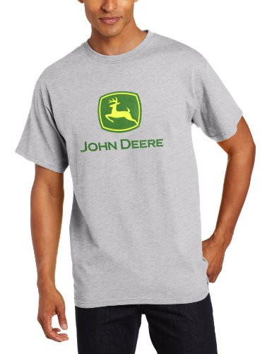 John Deere Logo T-Shirt - Mens - Oxford Gray XX-Large