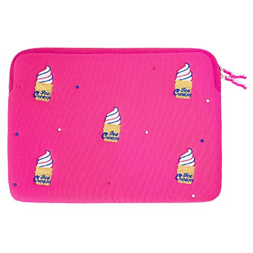 wiggle wiggle Laptop Sleeve - Ice Cream 13" Pink