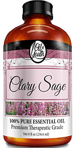 8oz Bulk Clary Sage Essential Oil  Therapeutic Grade  Pure  and  Natural Clary Sage Oil