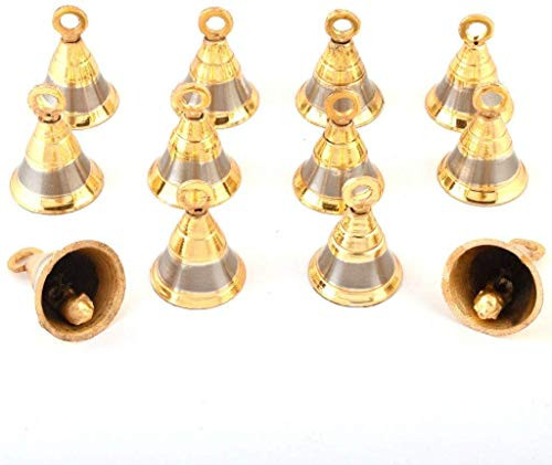 diollo Brass Bells Jingle Bells Wind Chimes Bells for Home Crafts Hanging Decoration Gift 1.5 Inch