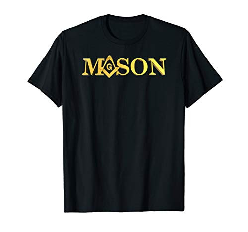 Masonic Mason Square  and  Compass Freemason Lodge Emblem T-Shirt