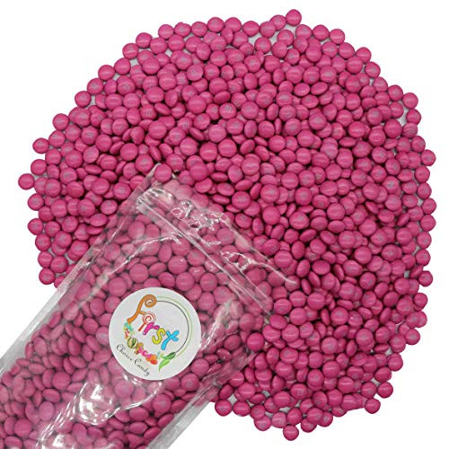 m and m Dark Pink Milk Chocolate Candy 1 Pound Resealable Gift Bag