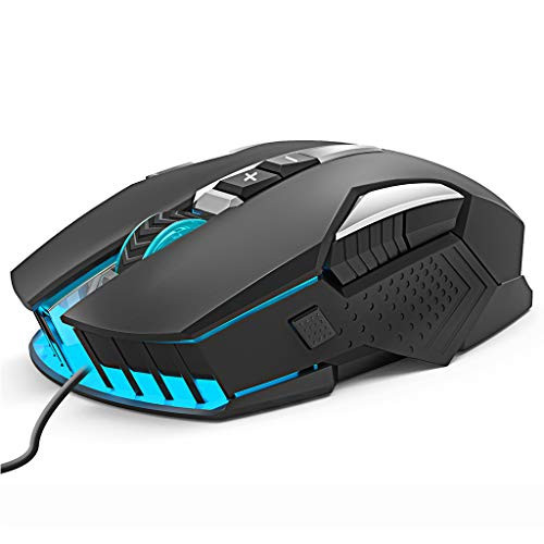 Tsorryen Wired Mouse DPI Adjustable Optical Gaming Mouse RGB Light Computer Laptop Mice
