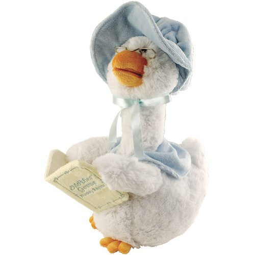 Cuddle Barn Mother Goose Plush, 14-Inch, Blue
