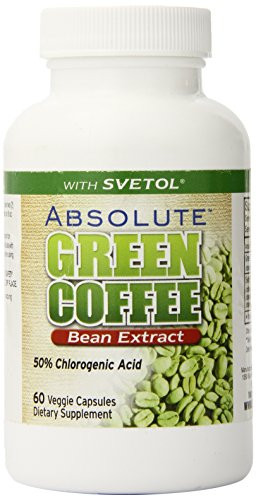 Absolute Nutrition Diet Supplement Green Coffee Bean Extract with Svetol 60 Count