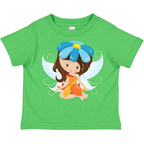 inktastic Cute Fairy Brown Hair Fairy Toddler T-Shirt 3T Apple Green 3a0e3