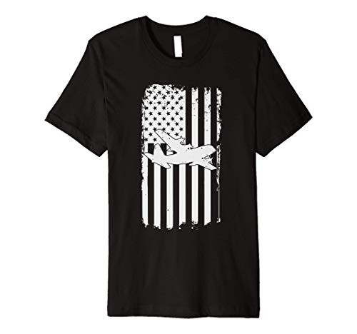 C-130 Airplane Retro Distressed Aircraft Pilot Shirt Gift