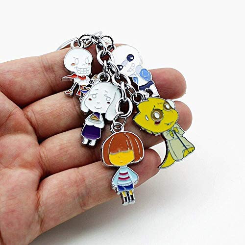 DEOLBA Undertale Sans Music Ghost Keychain Lanyard Neck Strap ID Badge Protector Case Pass Gym Mobile USB Holder Hang Rope