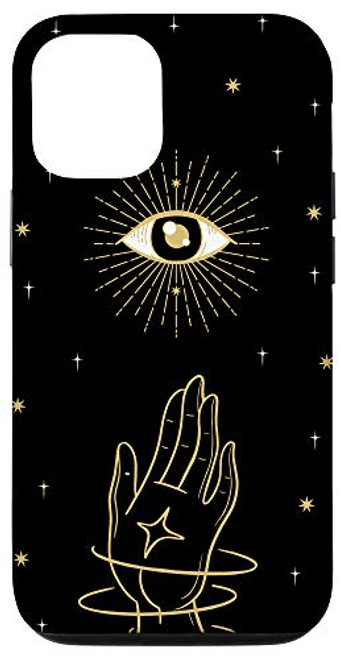 iPhone 12/12 Pro Occult Hamsa Hand Evil Eye Fatima Moon Witchcraft Phone Case iPhone 12/12 Pro Occult Hamsa Hand Evil Eye Fatima Moon Witchcraft Phone Case