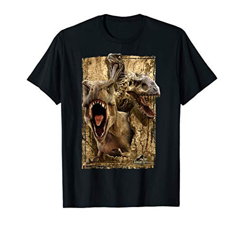 Jurassic World T-Rex Indominus Rex  and  Raptor Graphic T-Shirt