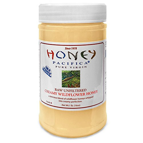 Creamy Wildflower Raw Honey by Honey Pacifica - Unheated and Unprocessed Honey - -1 lb. Plastic Jar- Creamy Wildflower Raw Honey by Honey Pacifica - Unheated and Unprocessed Honey - -1 lb. Plastic Jar-