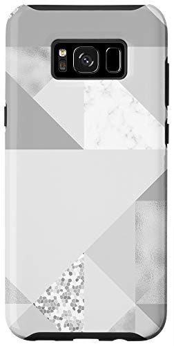 Galaxy S8 Plus Gray Geometric Triangles Abstract Design Case
