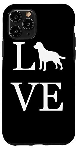 iPhone 11 Pro I Love Labrador Retriever Yellow Brown Black Lab Dog Lover Case