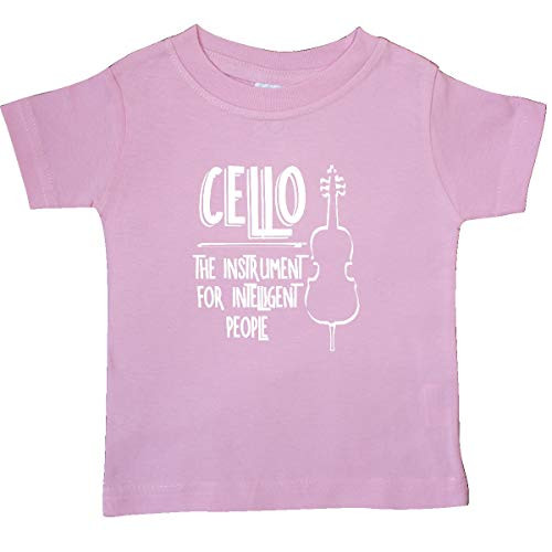 inktastic Intelligent Cellist Line Drawing Baby T-Shirt 24 Months Pink 3ac4b