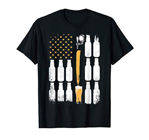 Craft Beer American Flag USA 4th July Brewery Funny T-Shirt Craft Beer American Flag USA 4th July Brewery Funny T-Shirt